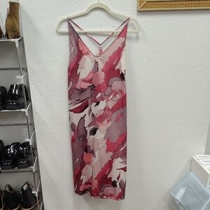 Stars Above Floral Dress in Pink and Red